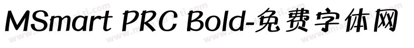 MSmart PRC Bold字体转换
